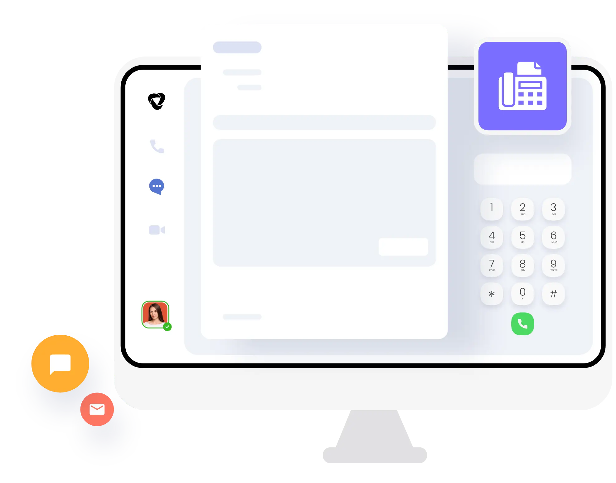 Virtual fax voip feature