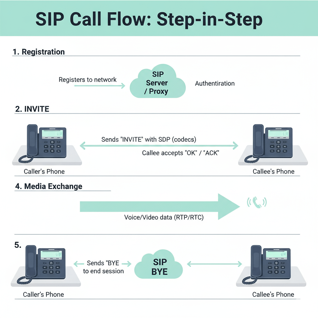 How Do SIP Calls Work Step-by-Step