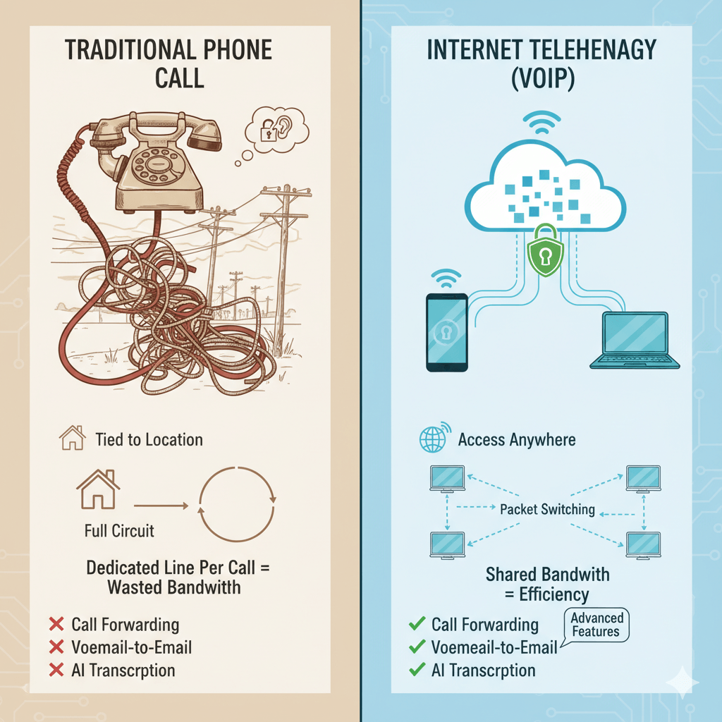 What Are the Key Differences Between Internet Telephony and Traditional Phone Calls