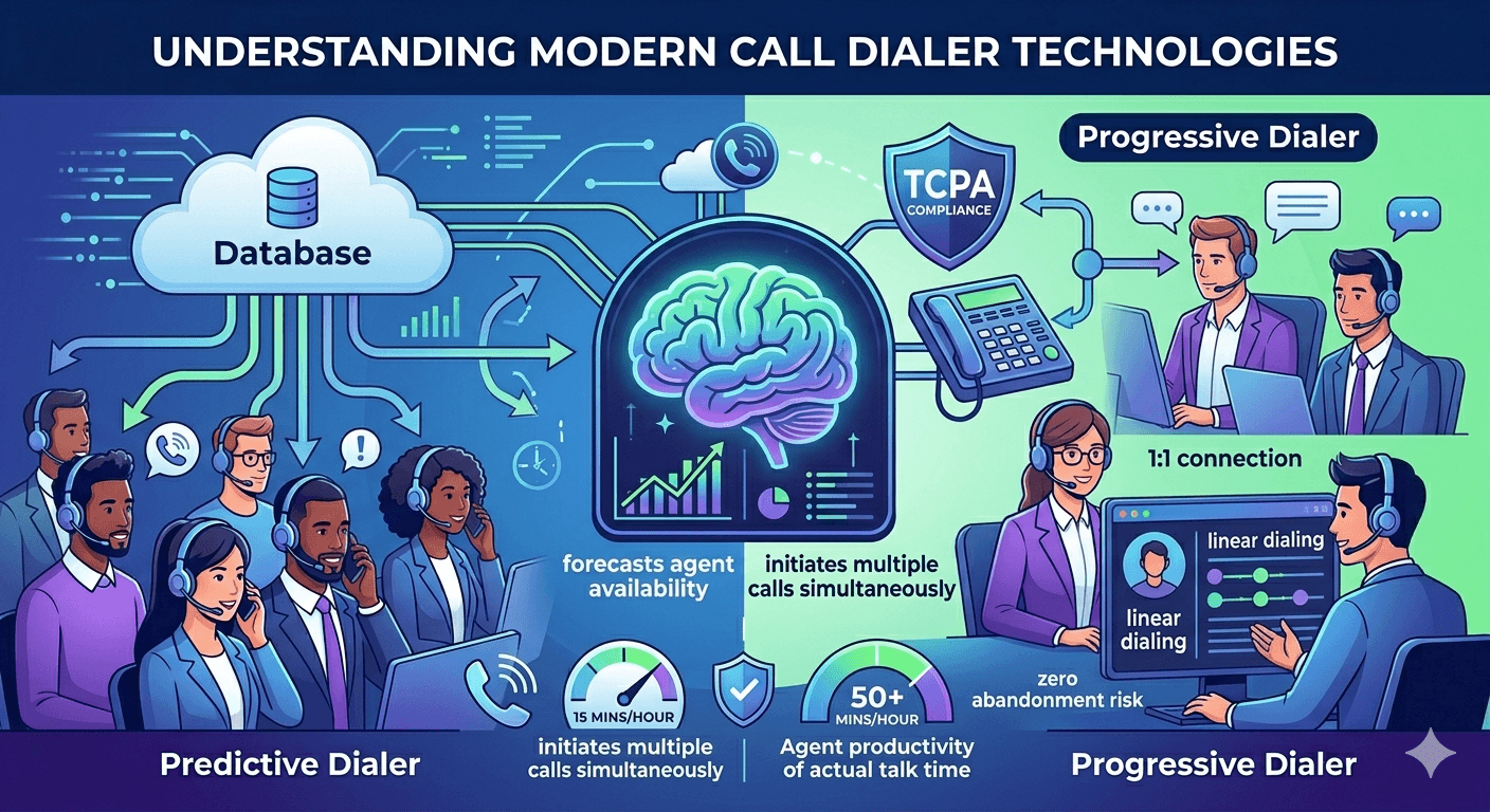 predictive dialer vs progressive dialer