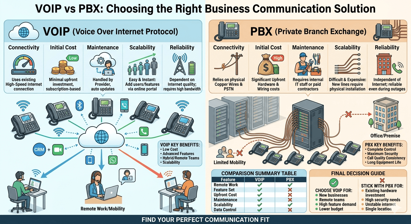 VoIP vs PBX: Which Should You Choose?