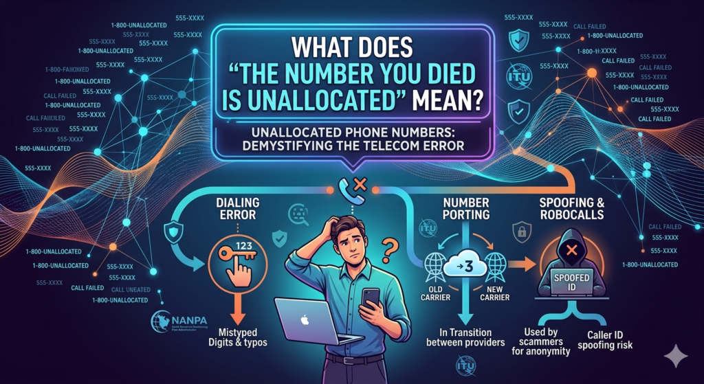 the number you have dialed is unallocated number