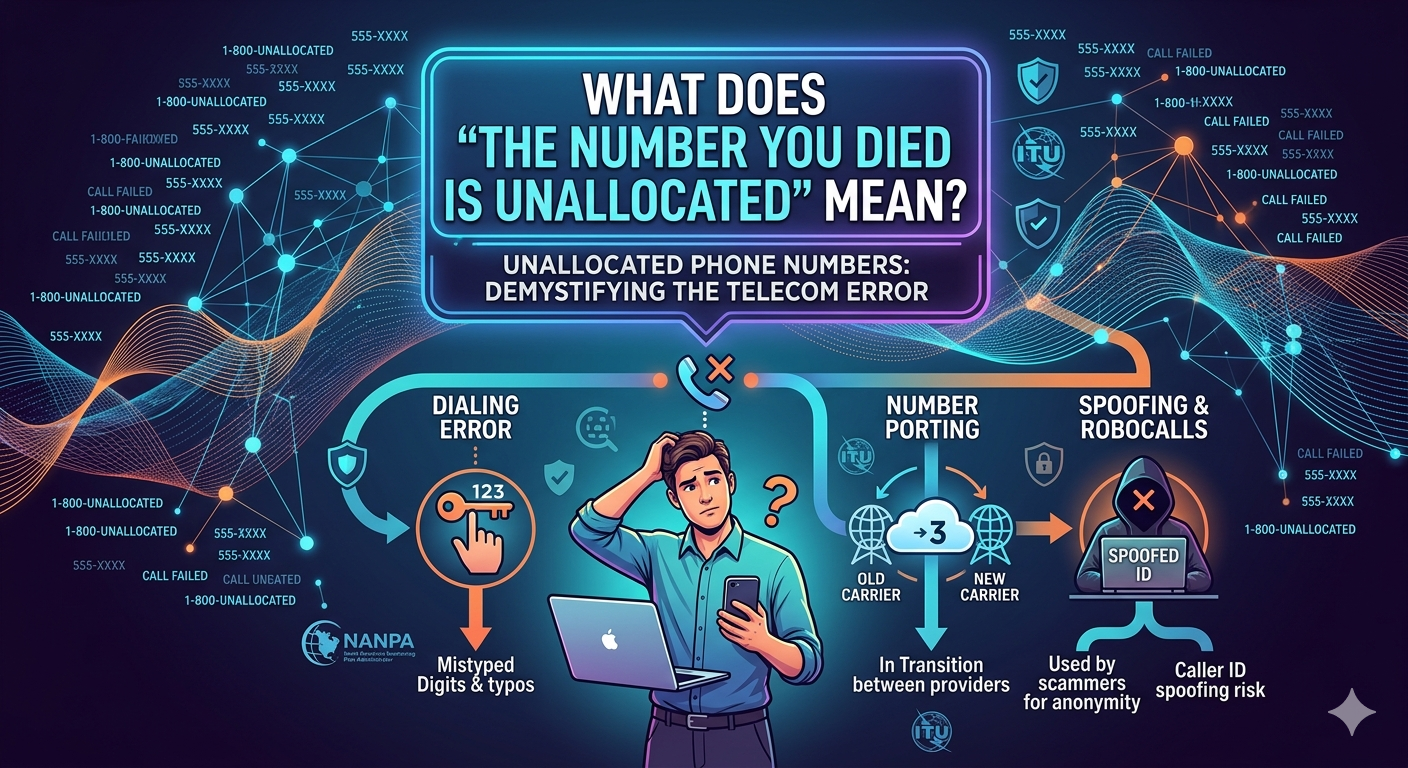 the number you have dialed is unallocated number
