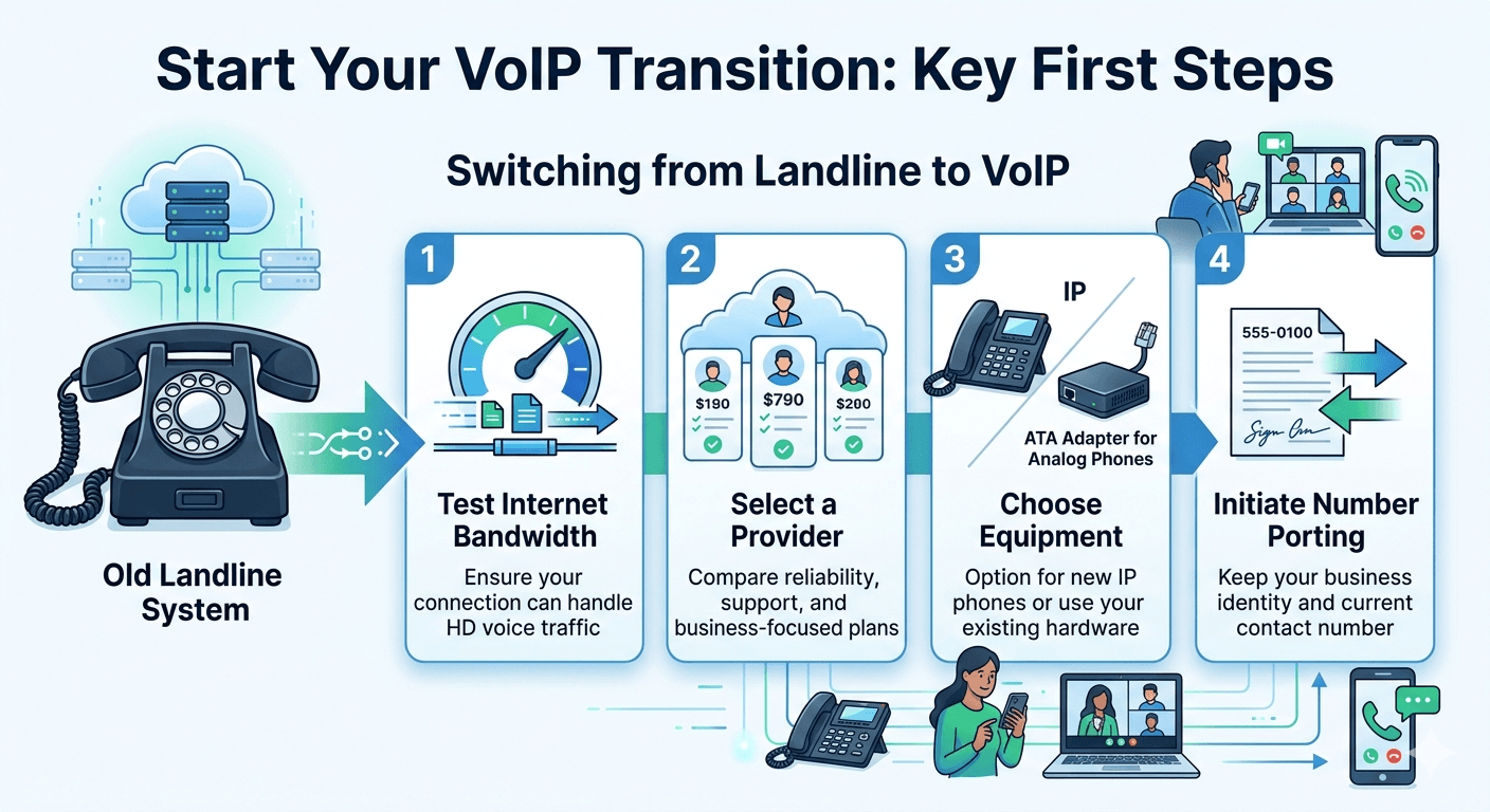 How to Switch from Landline to VoIP
