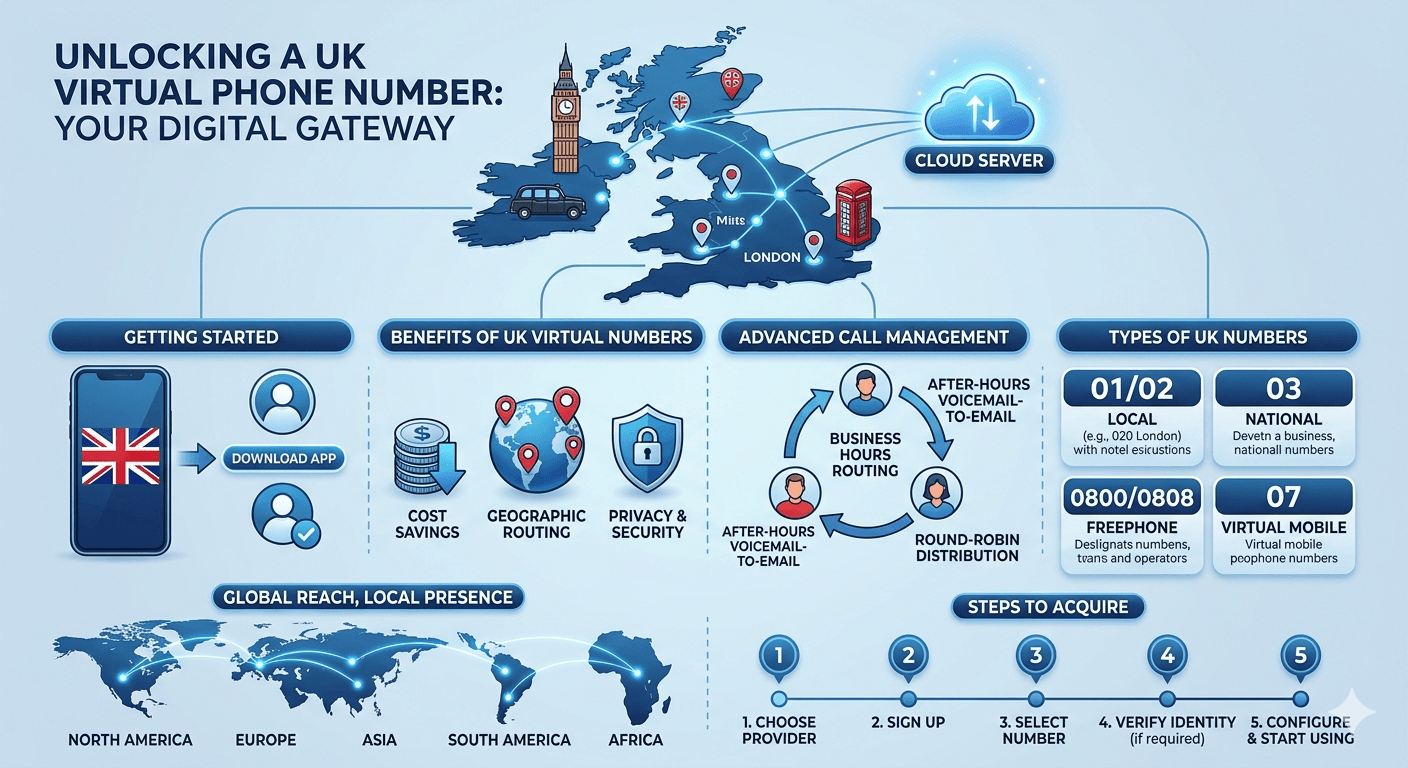 how to get get uk number free
