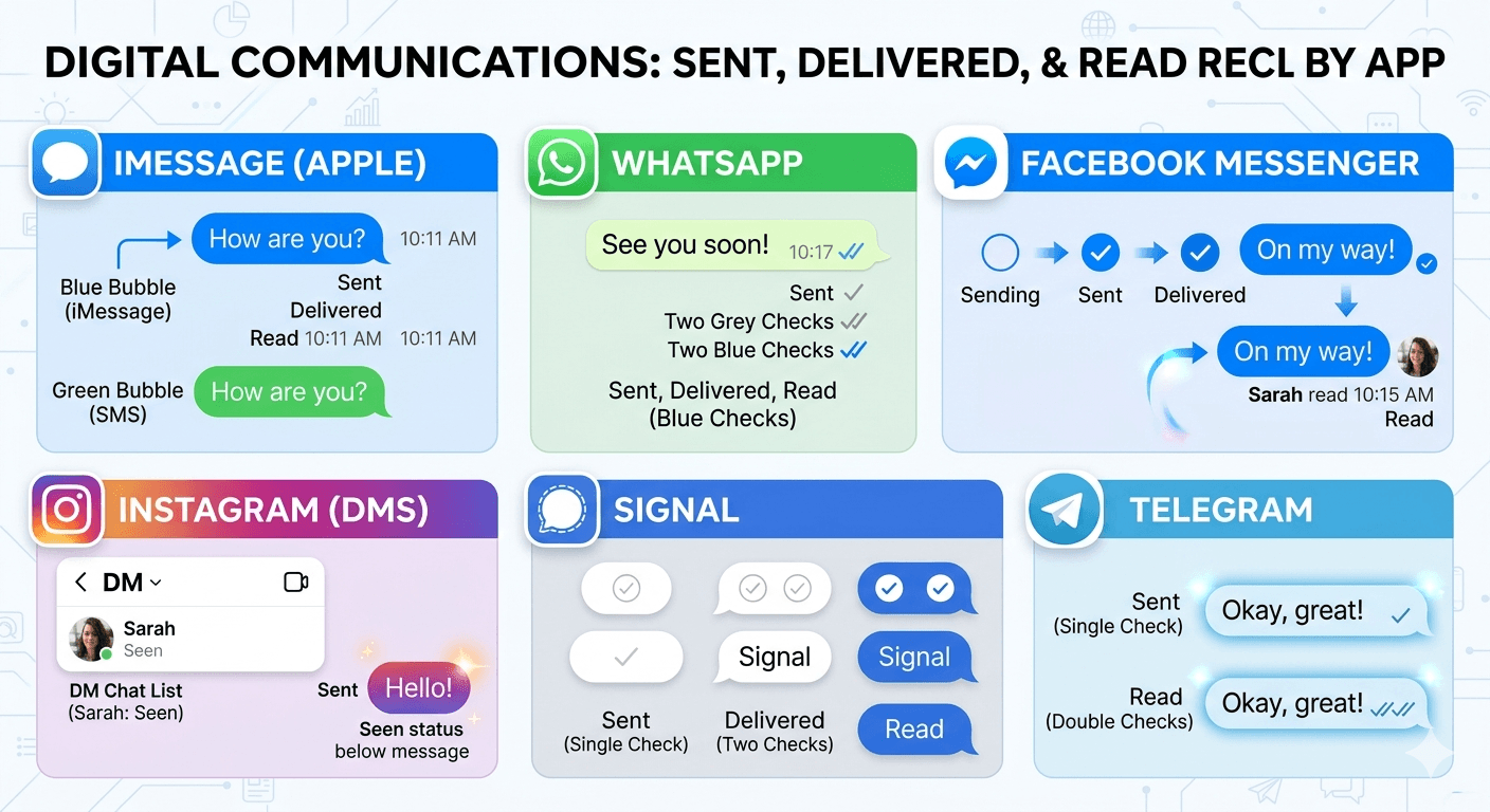 Differences Between Sent, Delivered, Failed, and Not Delivered