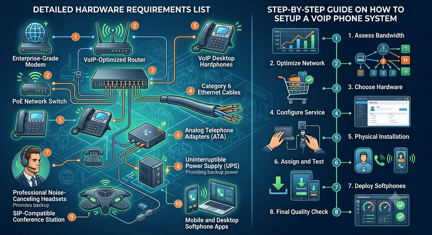 Essential Equipment Needed for VoIP Setup Requirements