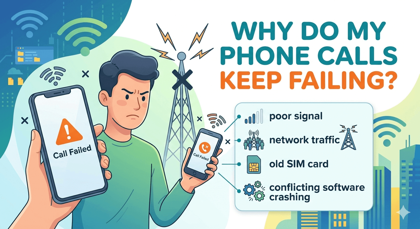 why do my phone calls keep failing