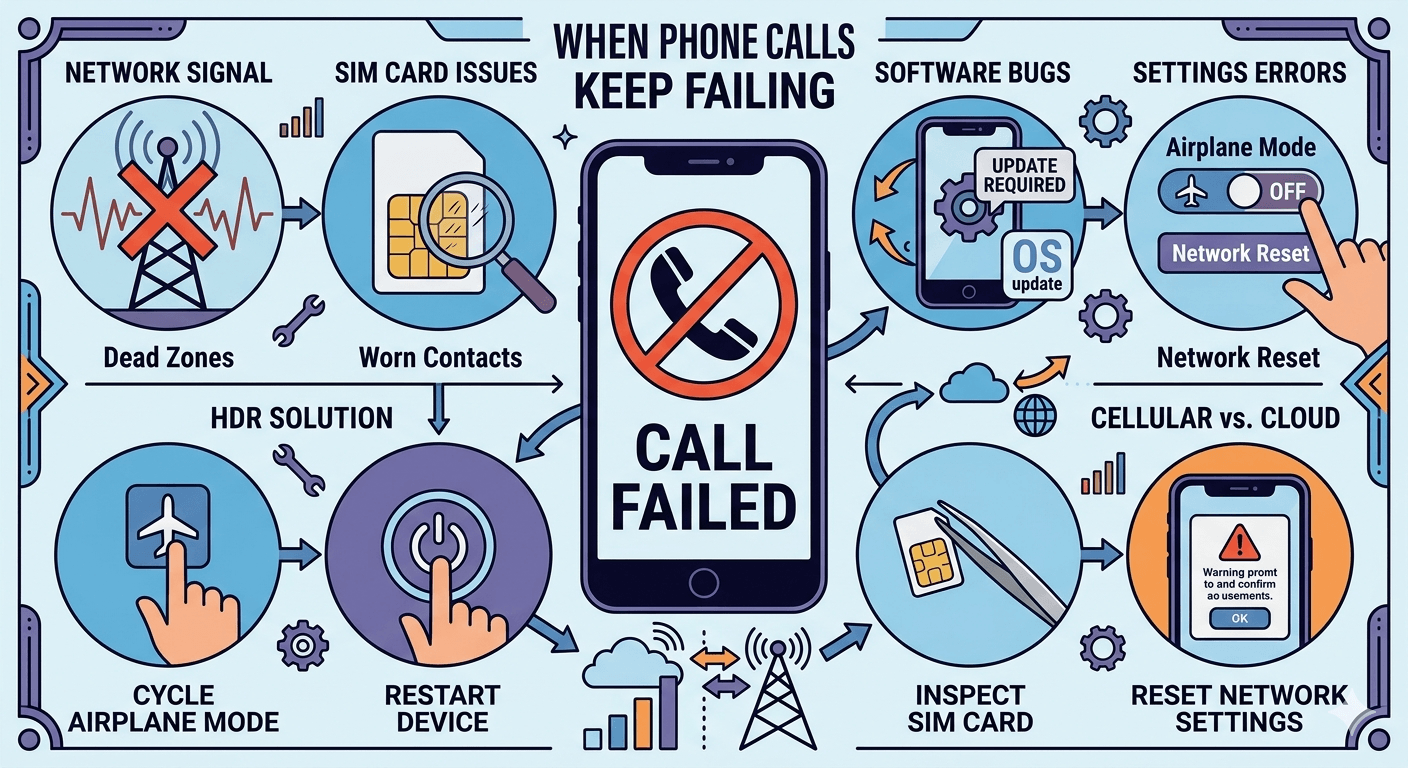 why do my phone calls keep failing