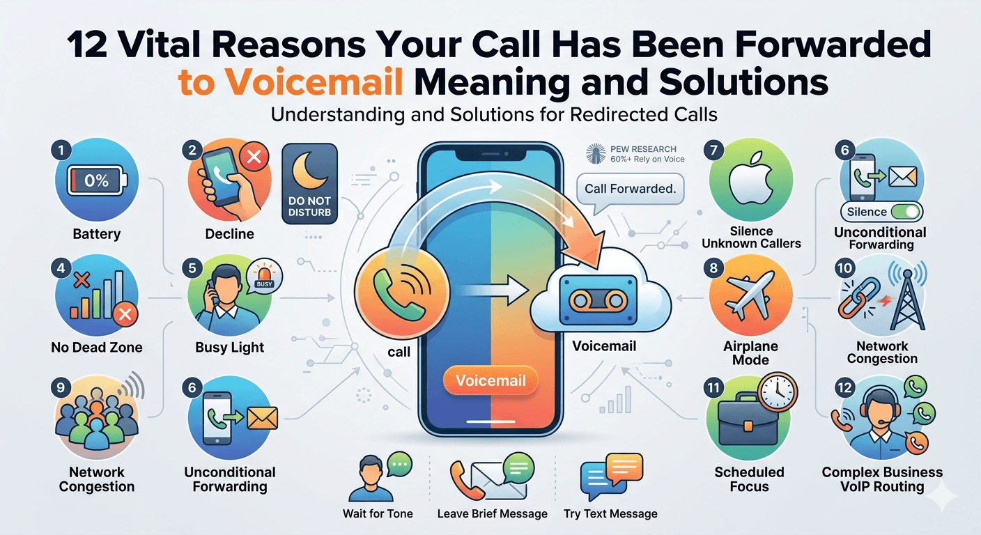 your call has been forwarded to voicemail meaning