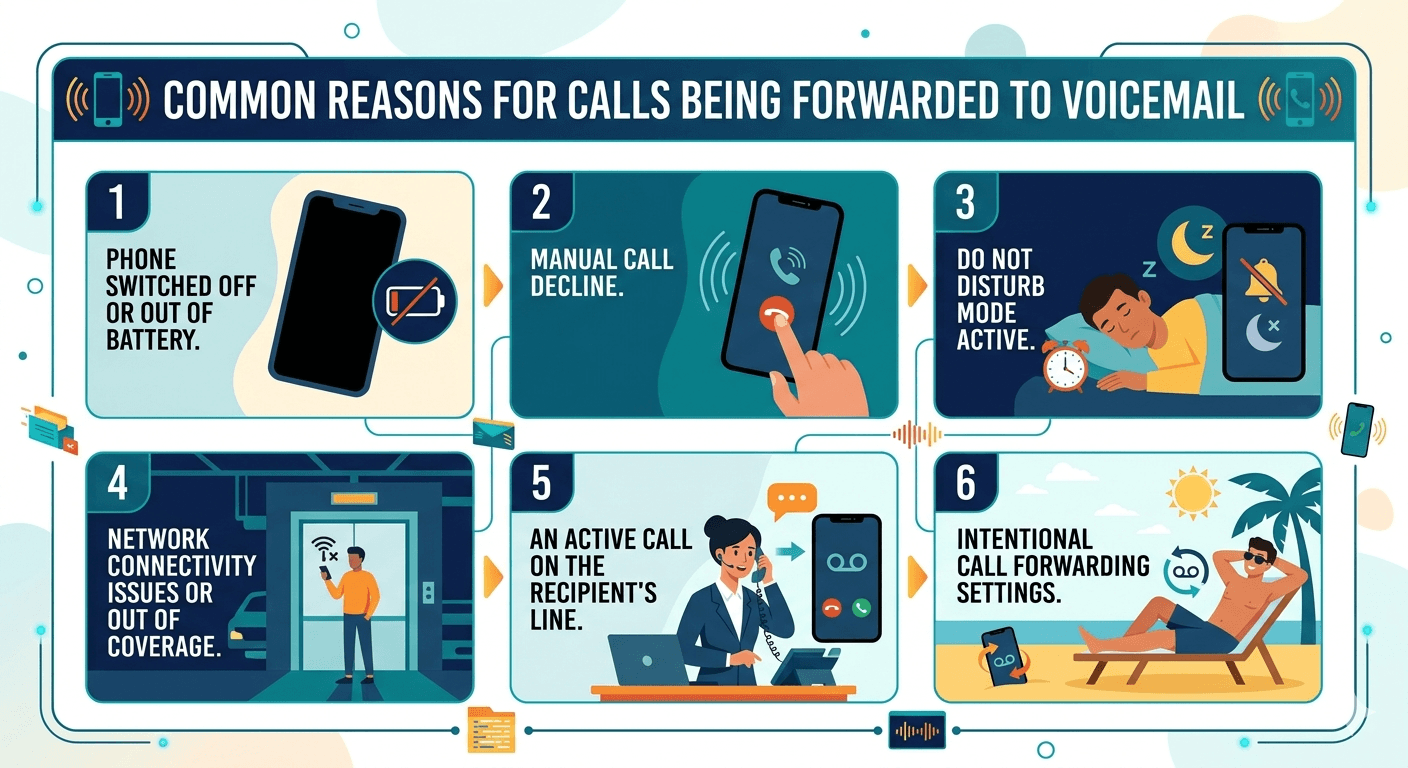 your call has been forwarded to voicemail meaning 