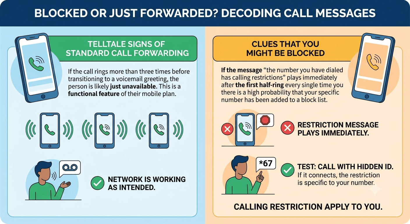 Am I Blocked, or Is the Call Just Forwarded?