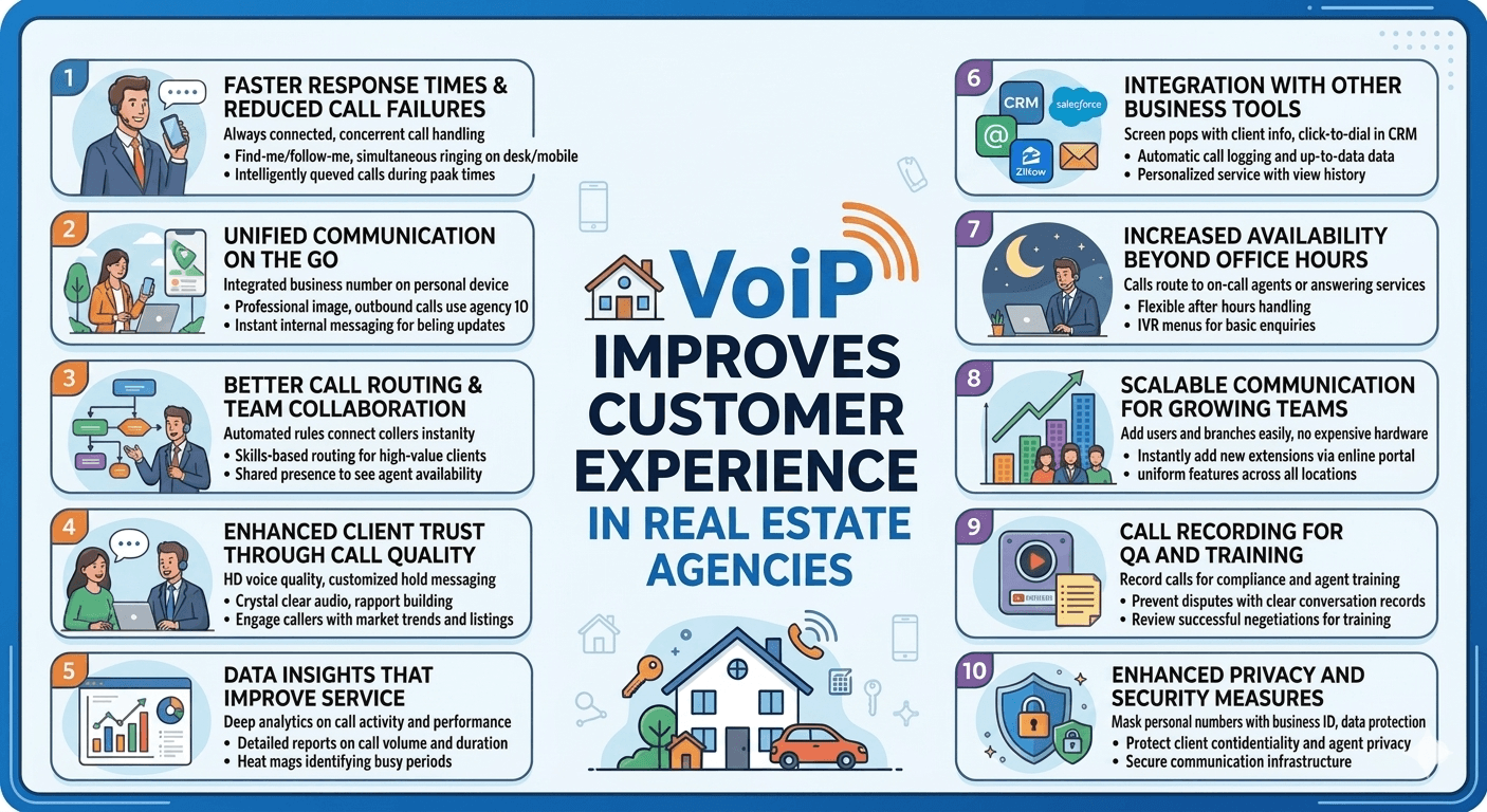 How VoIP Improves Customer Experience in Real Estate Agencies