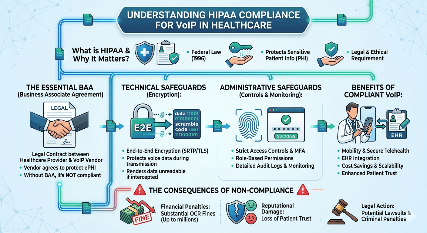 HIPAA Compliance for VoIP in Healthcare