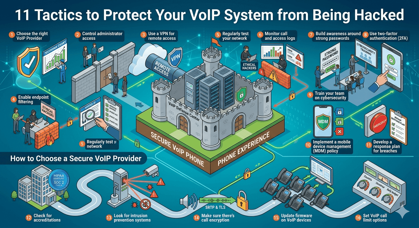 11 Tactics to Protect Your VoIP System from Being Hacked