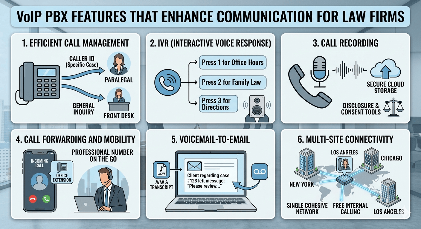 VoIP PBX Features that Enhance Communication for Law Firms