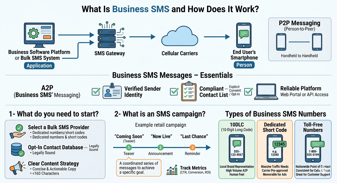 What Is Business SMS and How Does It Work