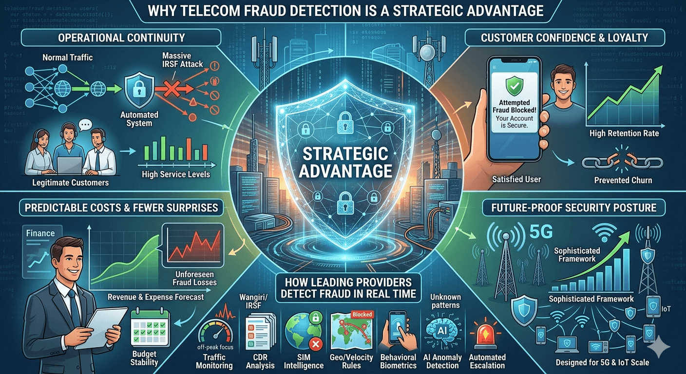 How can telecom fraud be detected and prevented by the customer