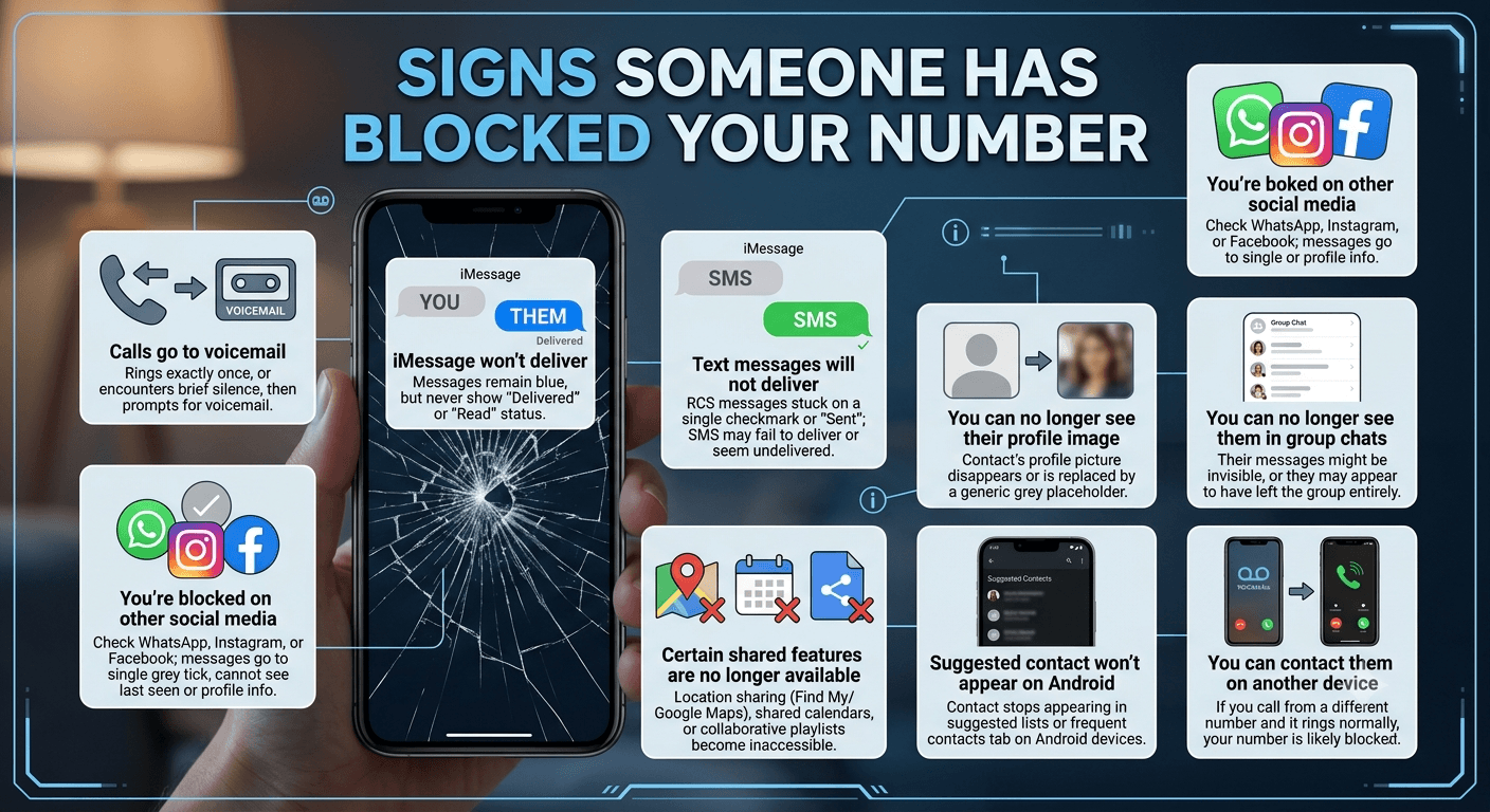 Signs someone has blocked your number