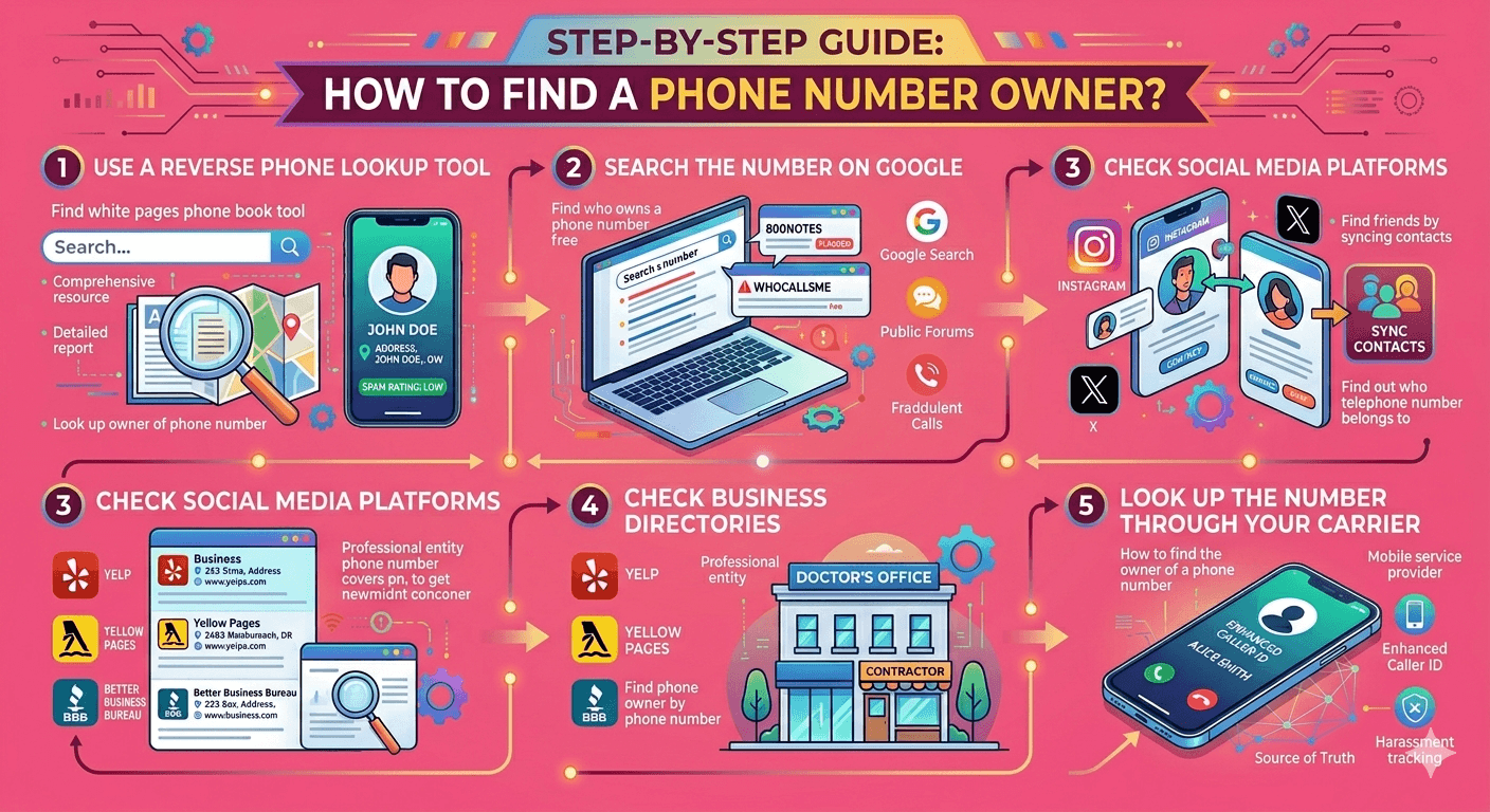 Step-by-Step Guide: How to Find a Phone Number Owner?