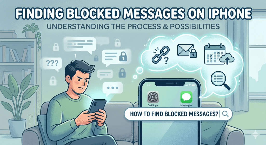 how to see blocked messages on iphone