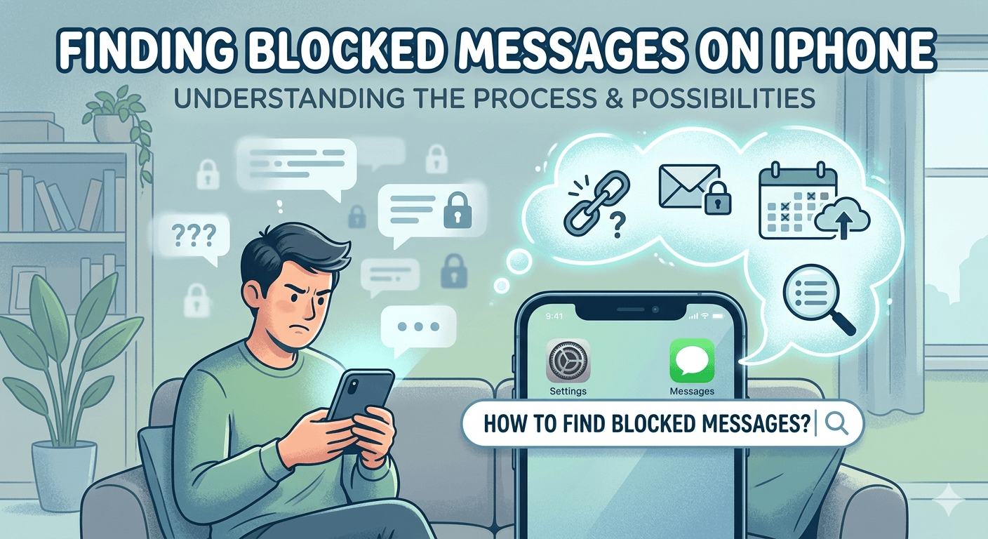 how to see blocked messages on iphone