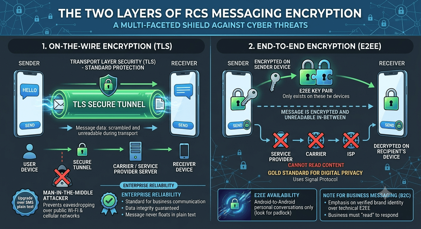 Understanding the two layers of RCS encryption