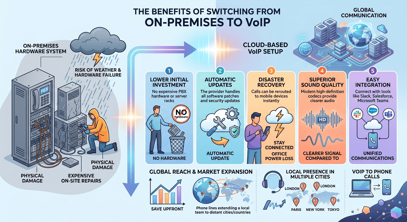 The Benefits of Switching from On-Premises to VoIP