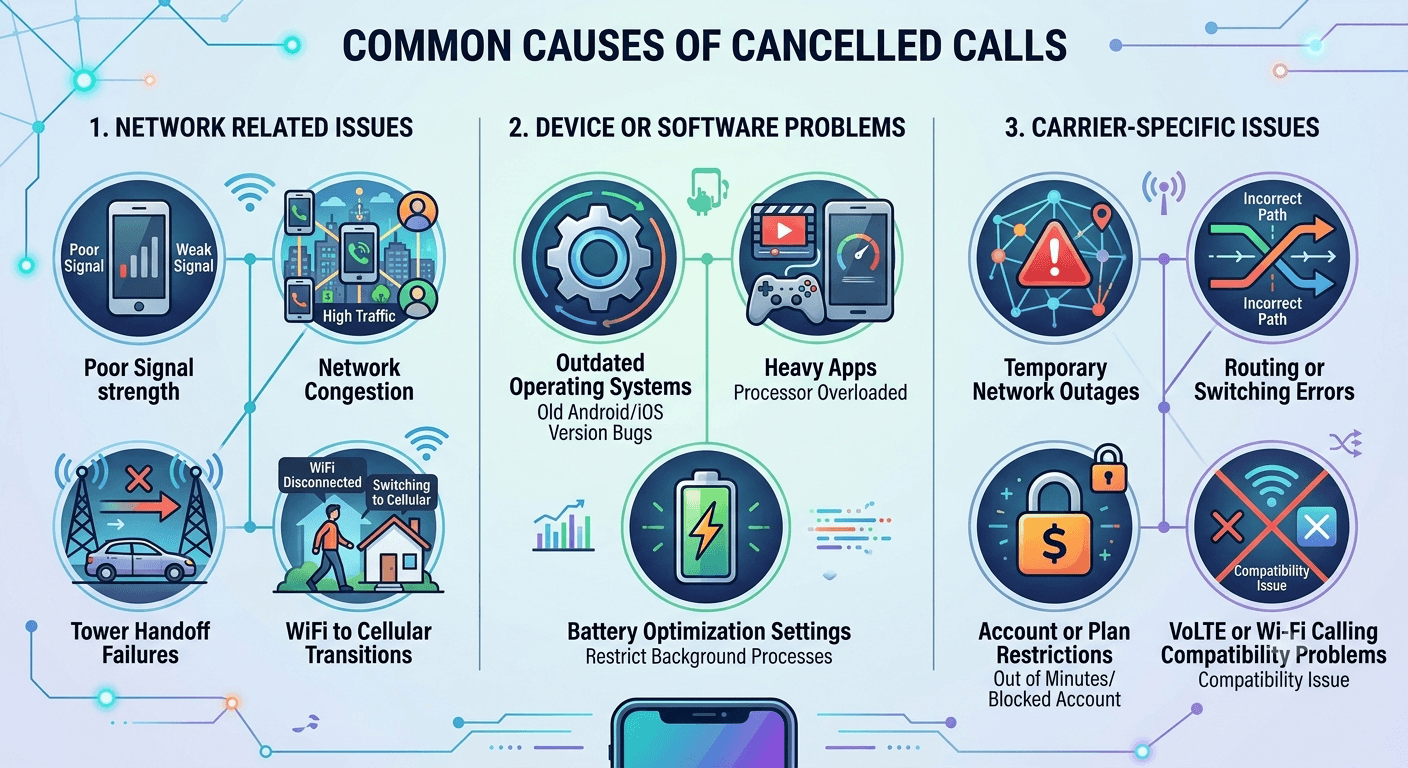 Common Causes of Cancelled Calls