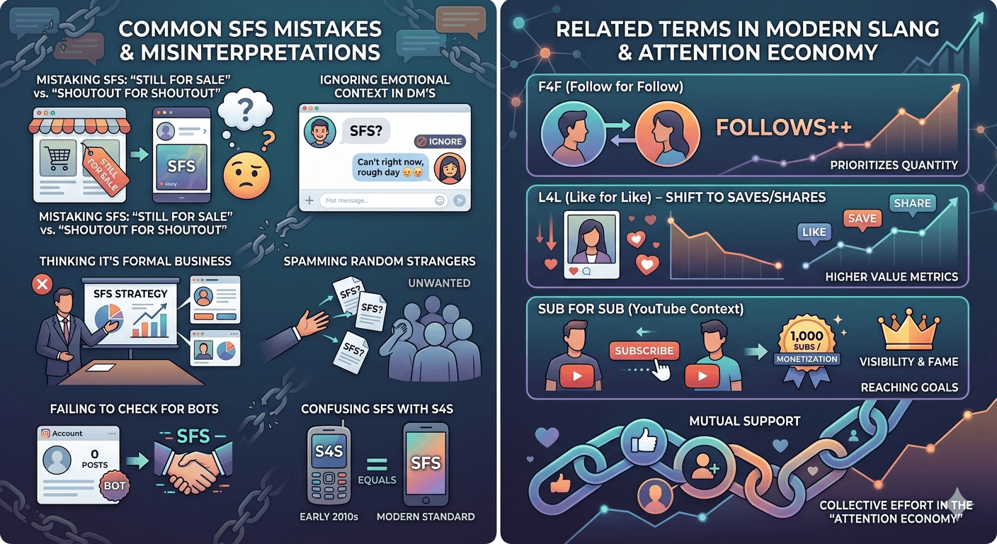 Common Mistakes or Misinterpretations of SFS and Similar or Related Terms in Modern Slang