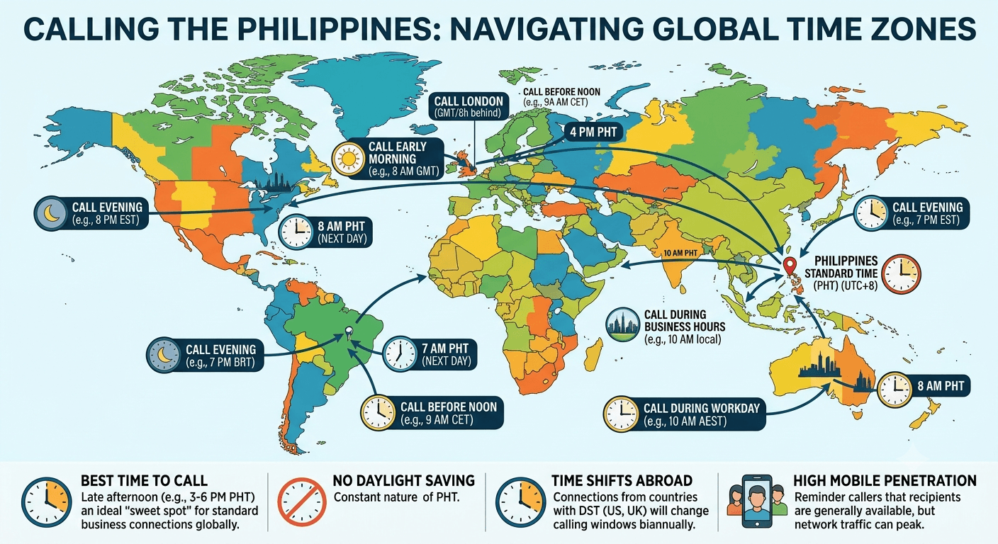 Best Time To Call Philippines From Different Countries