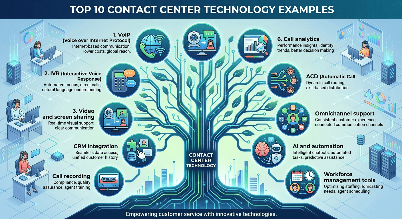Top 10 contact center technology examples