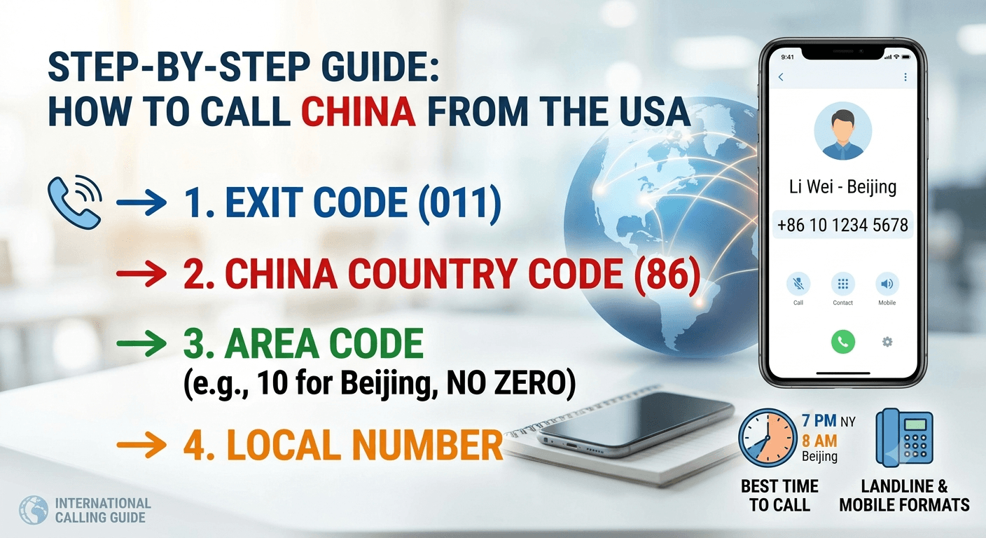 How to Call China from United States