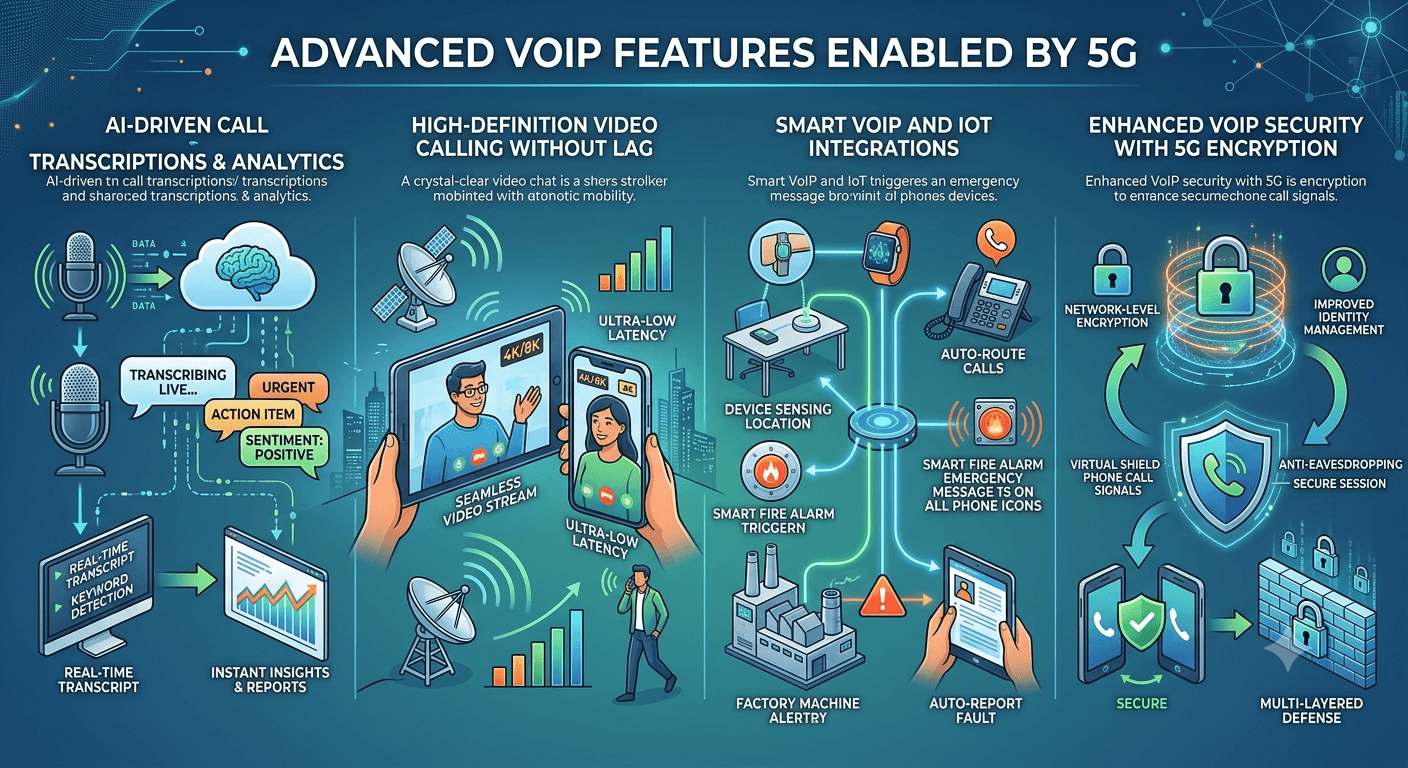Advanced VoIP Features Enabled by 5G