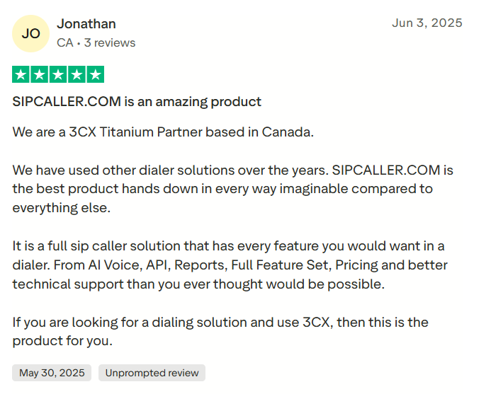 Reviews from Trustpilot