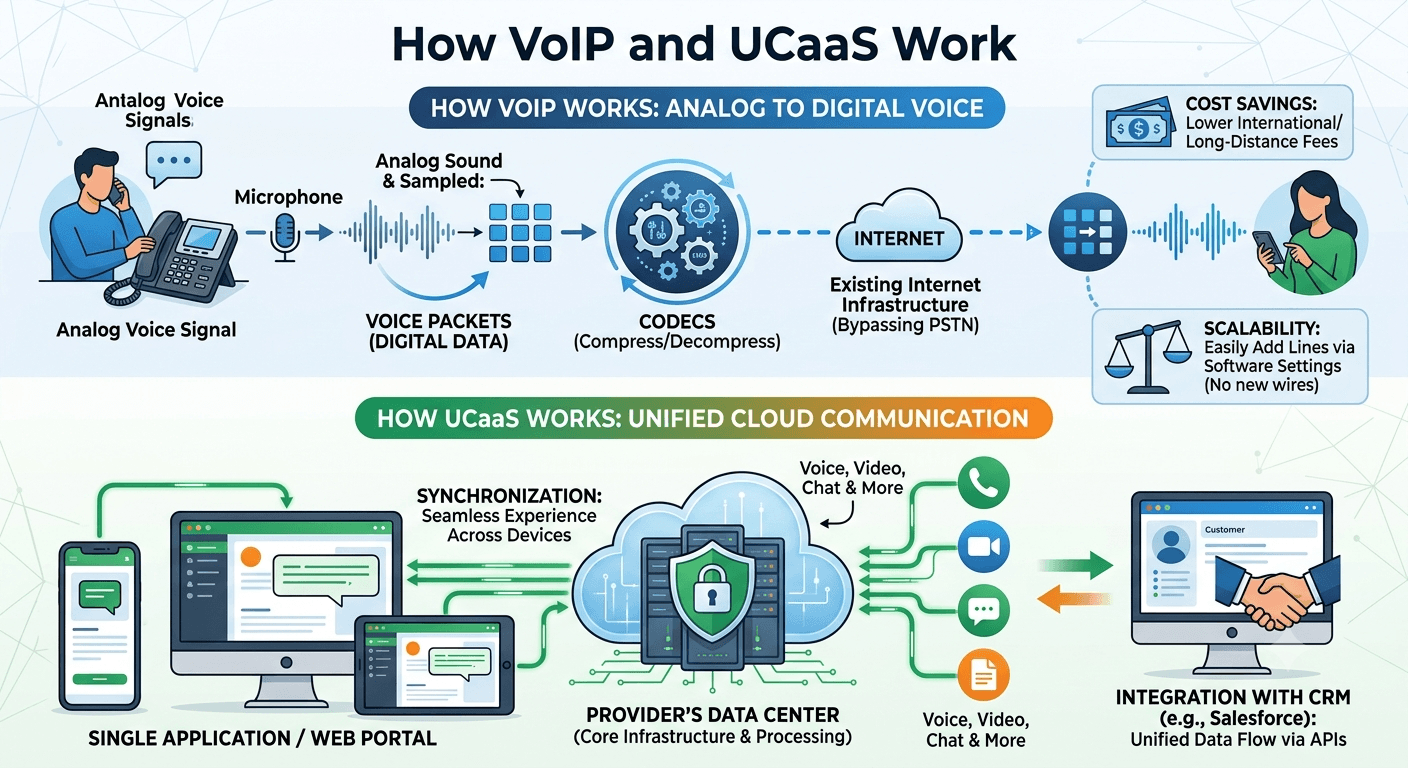 How VoIP and Ucaas Work