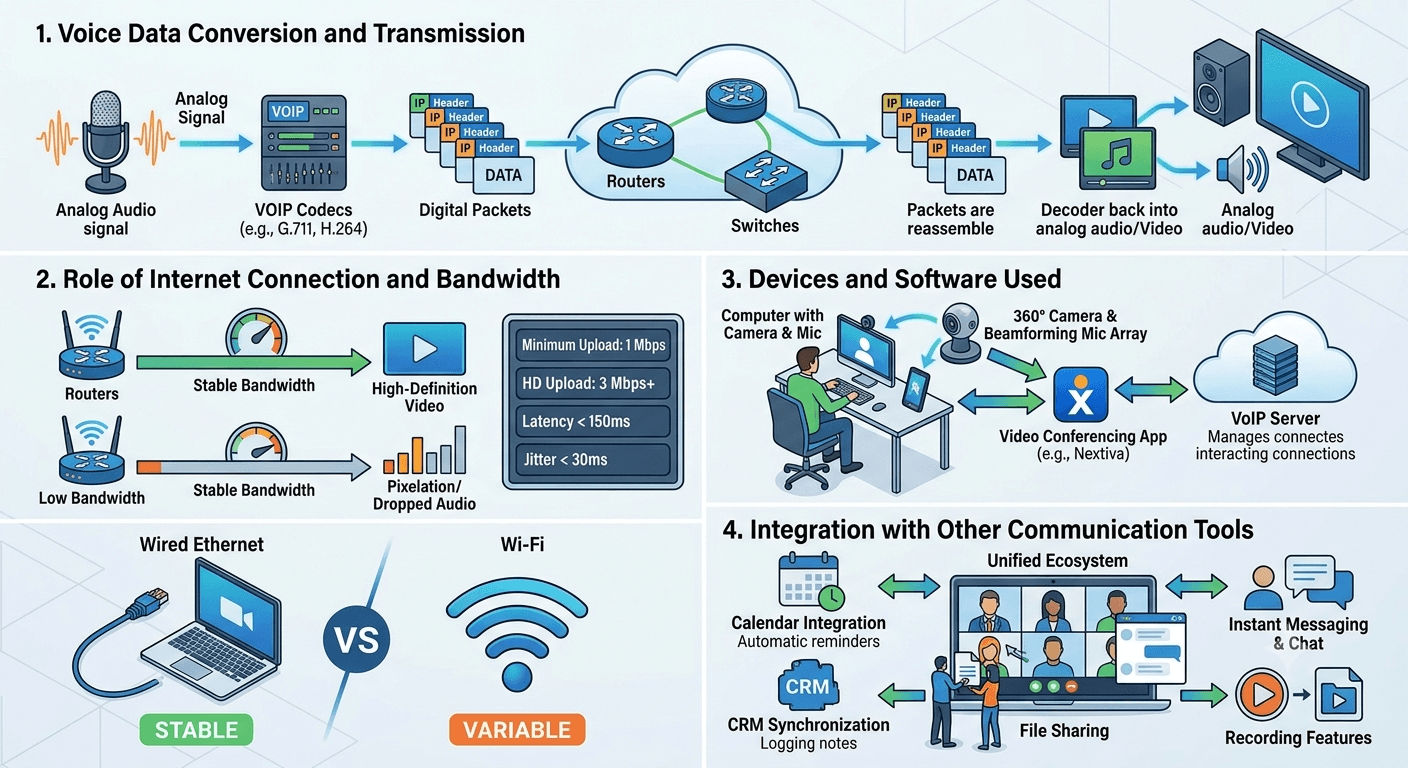 How VoIP Video Conferencing Works