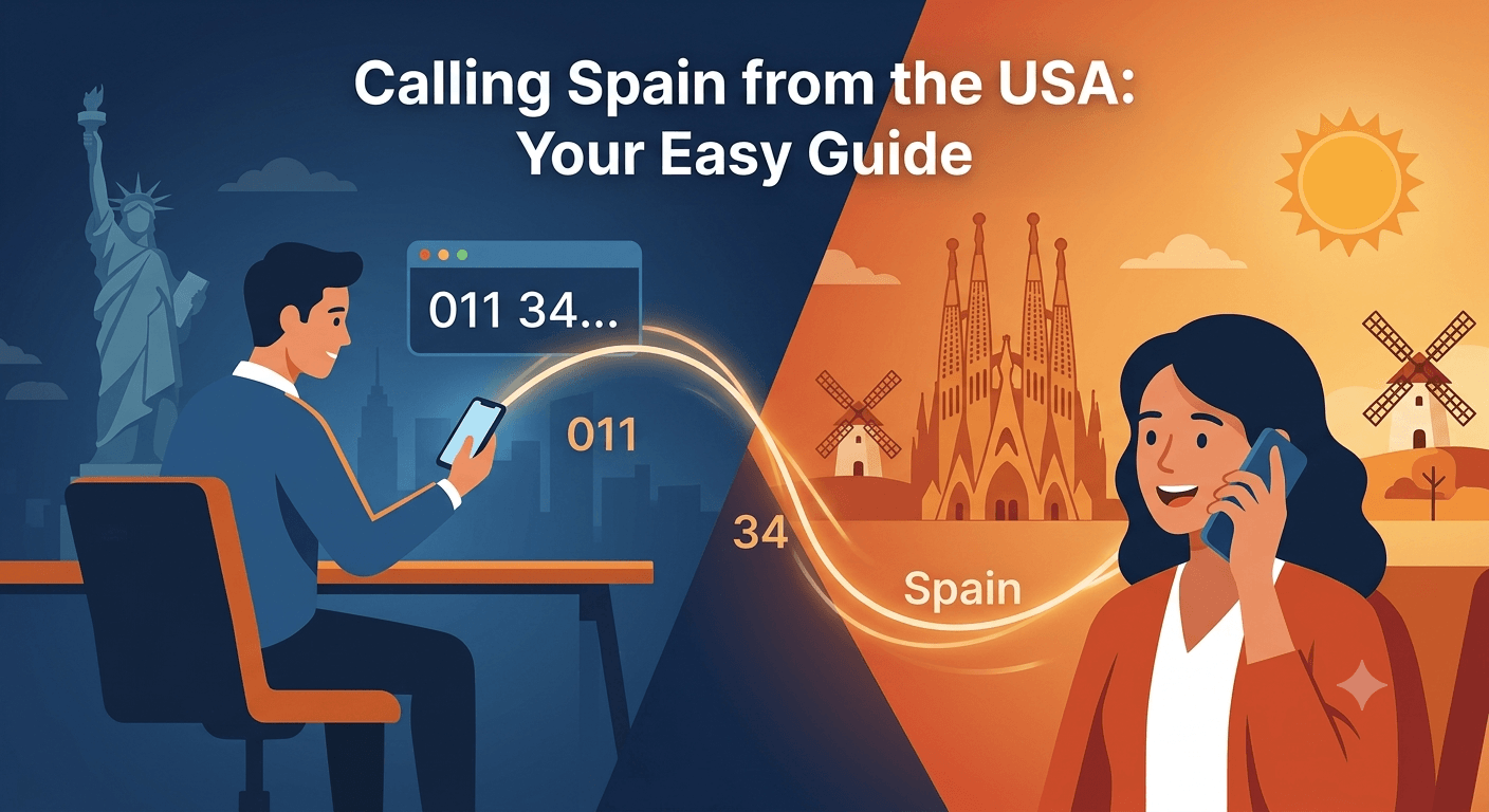 how to call spain from usa