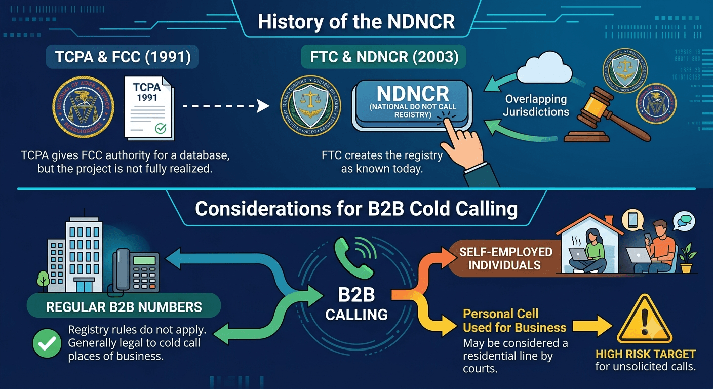 History of the NDNCR & Considerations for B2B Cold Calling