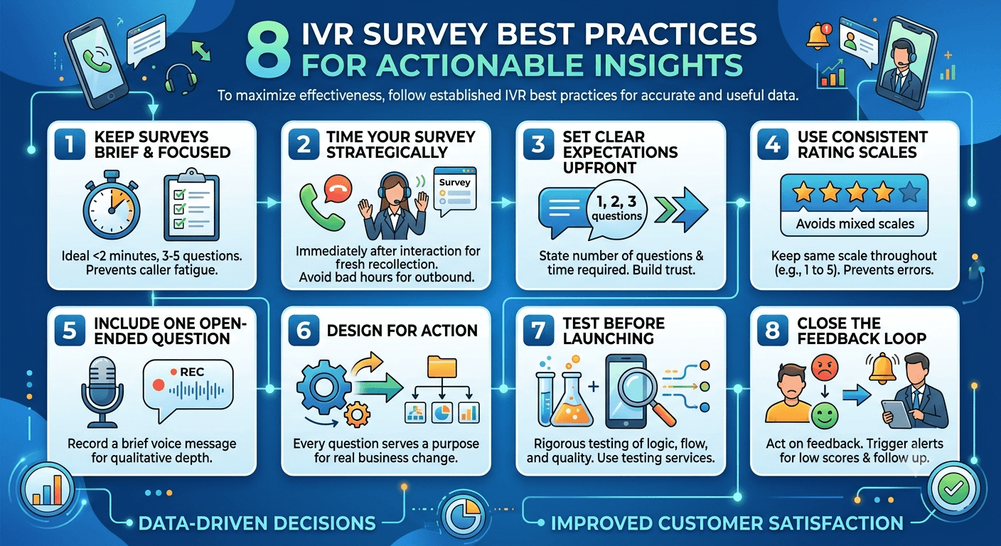8 IVR survey best practices for actionable insights