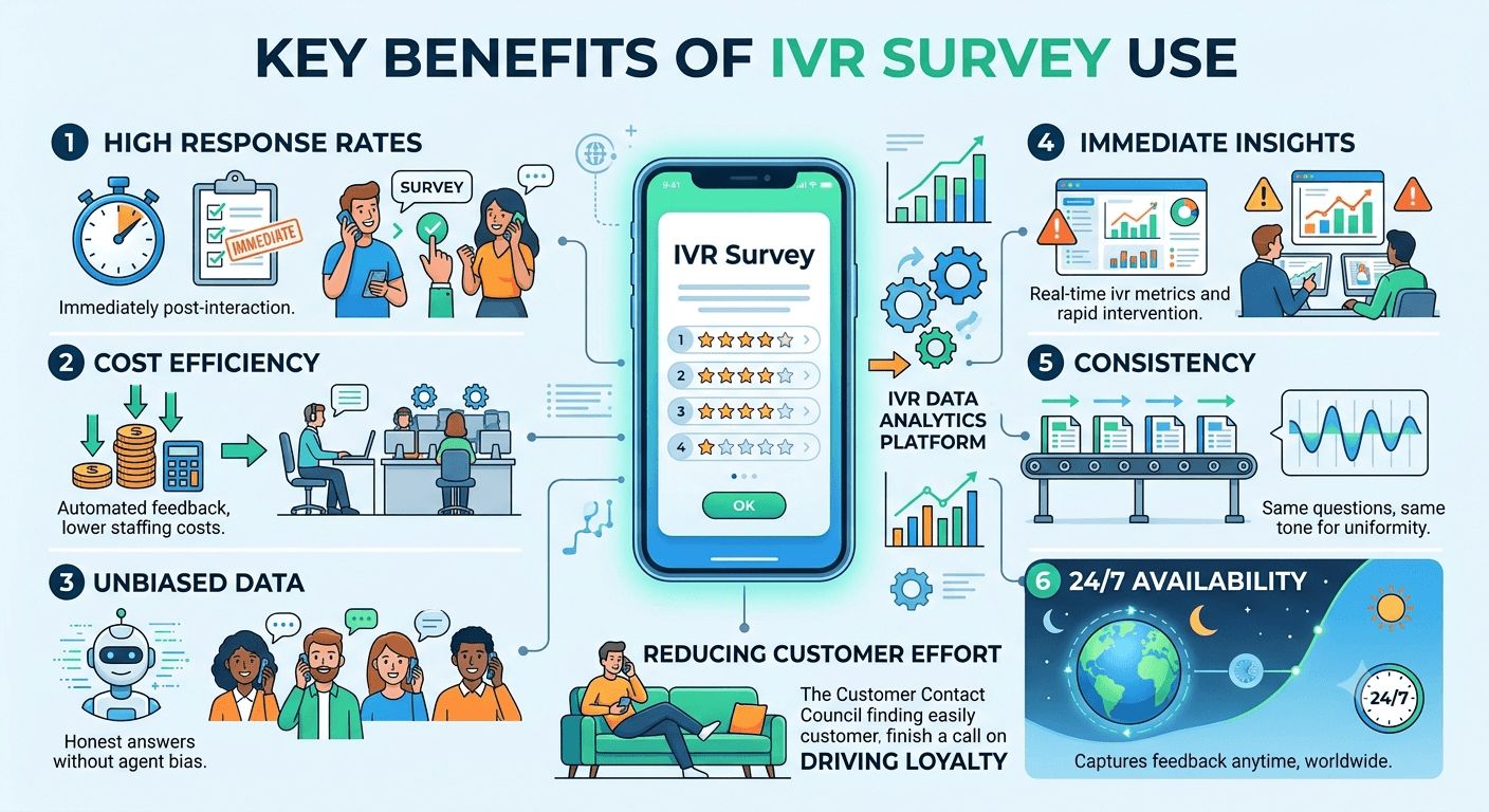 Benefits of IVR survey use