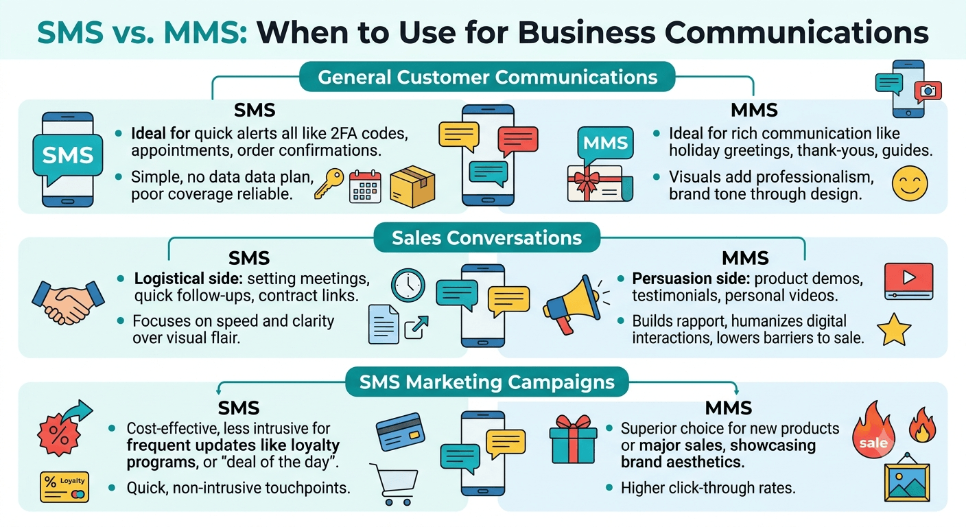 When Should You Use SMS vs. MMS