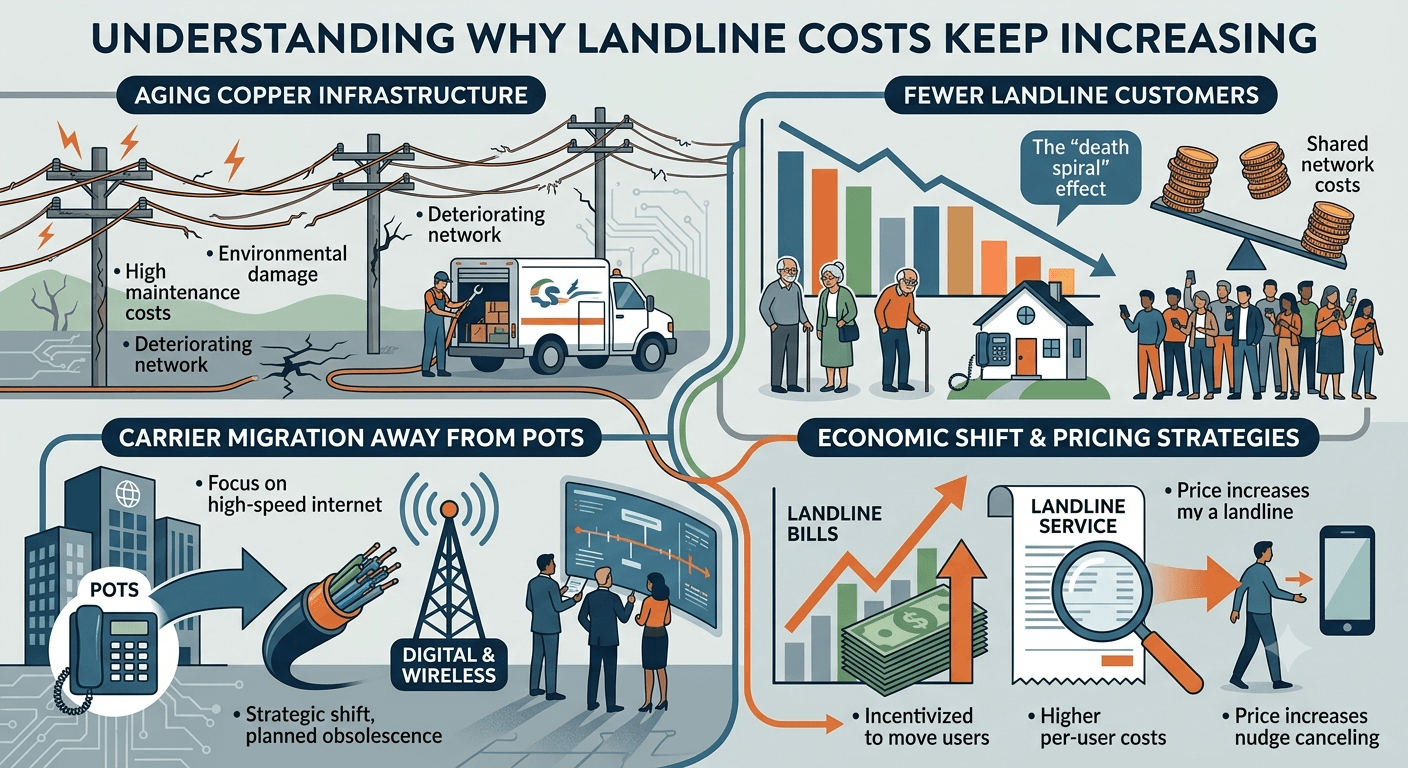 Why Landline Costs Keep Increasing