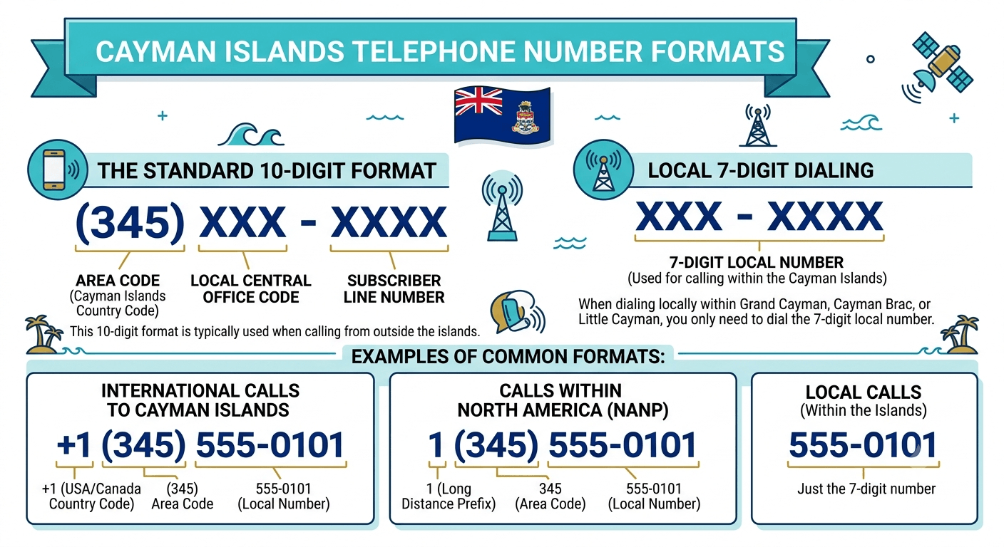 Common Cayman Islands Number Format Examples