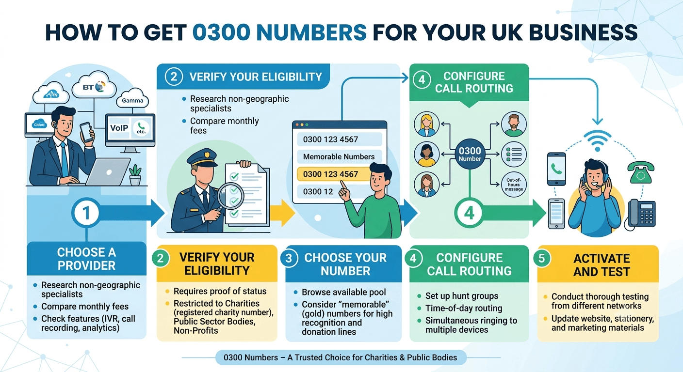How to get 0300 numbers for my UK business?