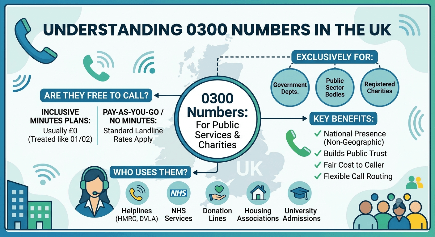 Are 0300 numbers free