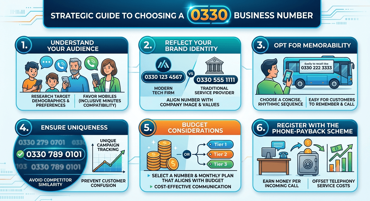 Guidelines for selecting the appropriate 0330 telephone number for your business