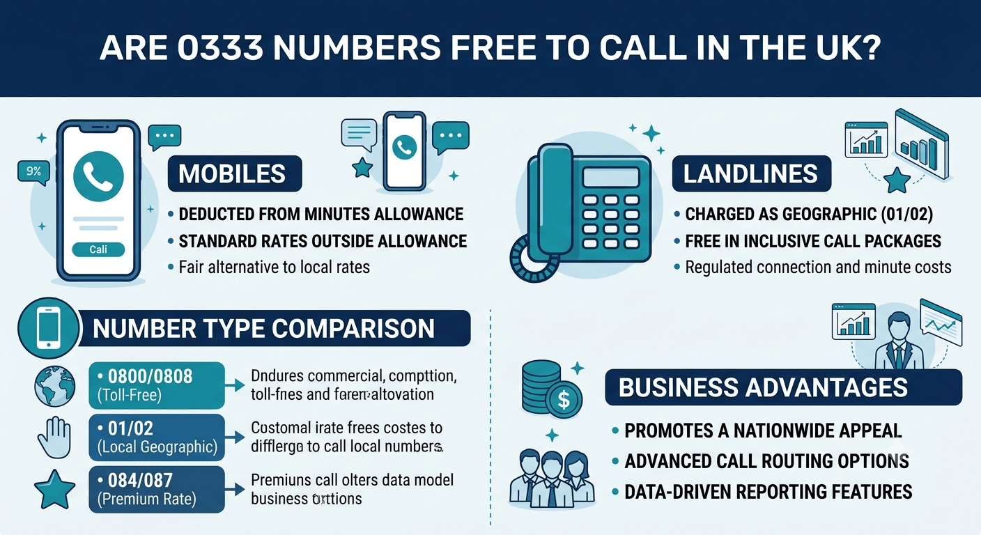 Are 0333 numbers free