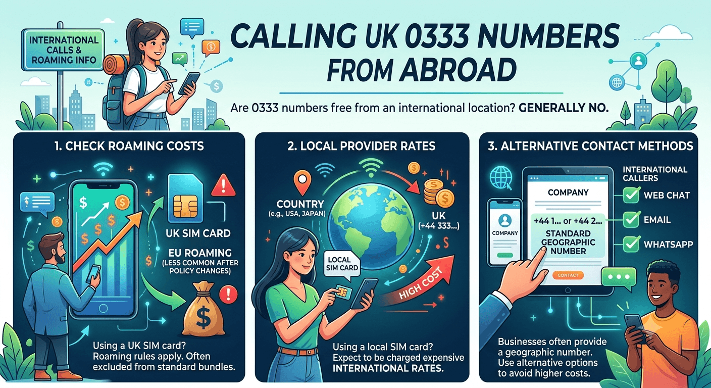 Can You Call 0333 Numbers from Abroad?