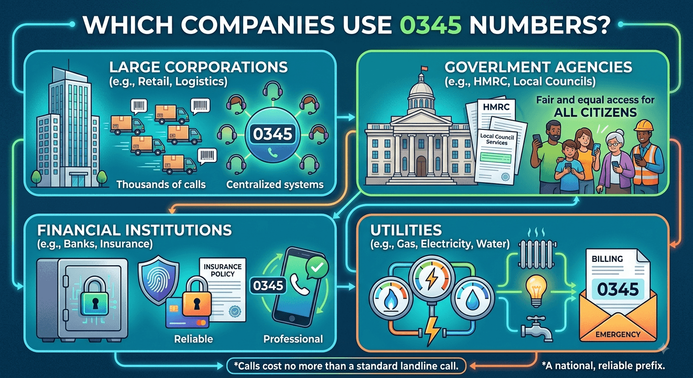 Which Companies Use 0345 Numbers?